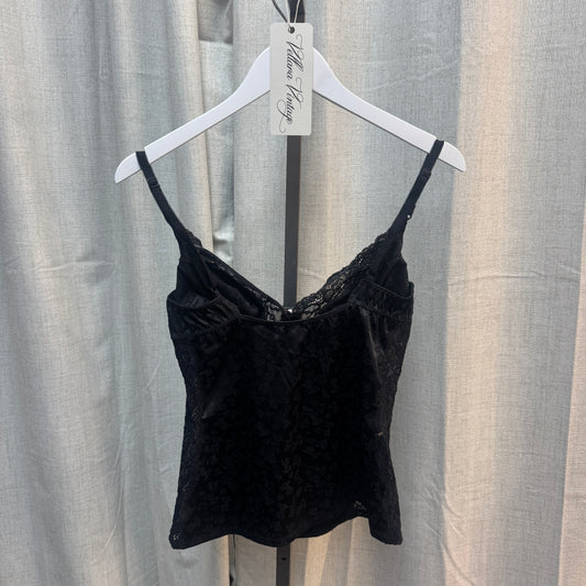 D&G Floral Black Lace Tank Top