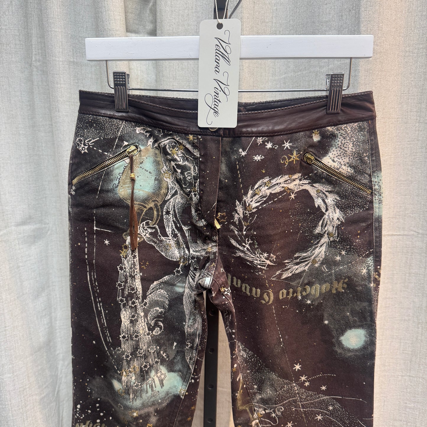 Roberto Cavalli F/W 2003 Astrology Print Jeans