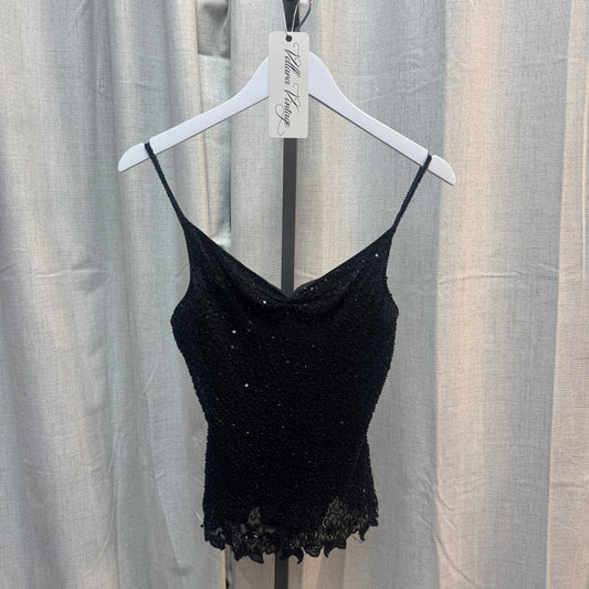 Black Beaded Tank