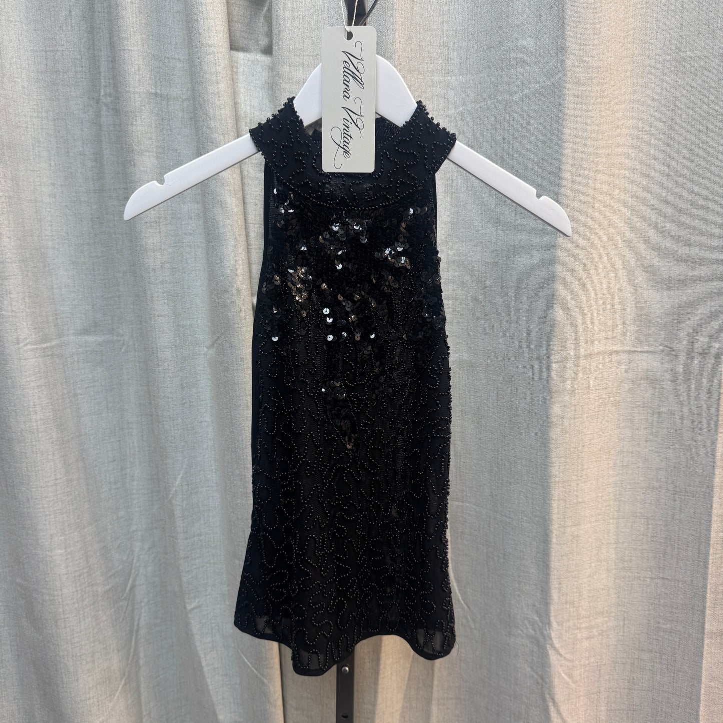 Black Beaded Halter