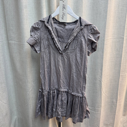 Pepe Jeans Puff Sleeve Tiered Mini Dress