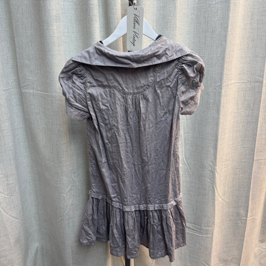 Pepe Jeans Puff Sleeve Tiered Mini Dress