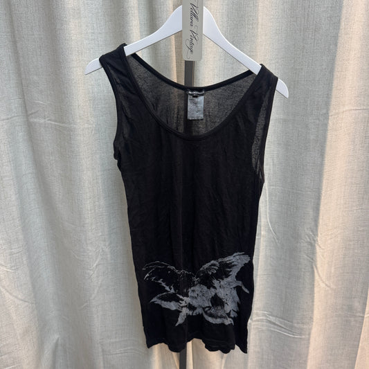 Ann Demeulemeester Graphic Avant Garde Printed Tank Top