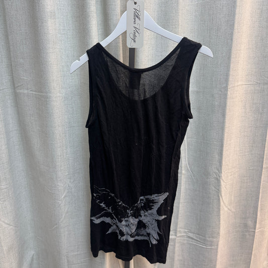 Ann Demeulemeester Graphic Avant Garde Printed Tank Top