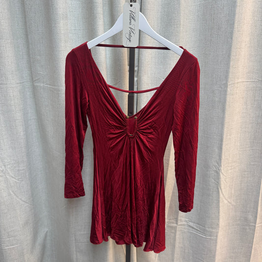Just Cavalli Red Jersey Mini Dress