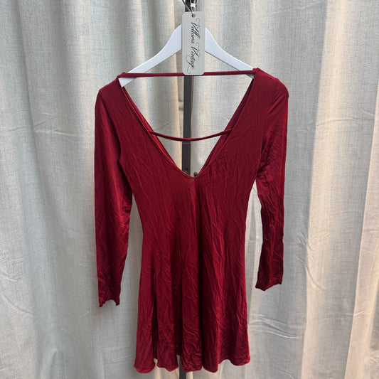 Just Cavalli Red Jersey Mini Dress