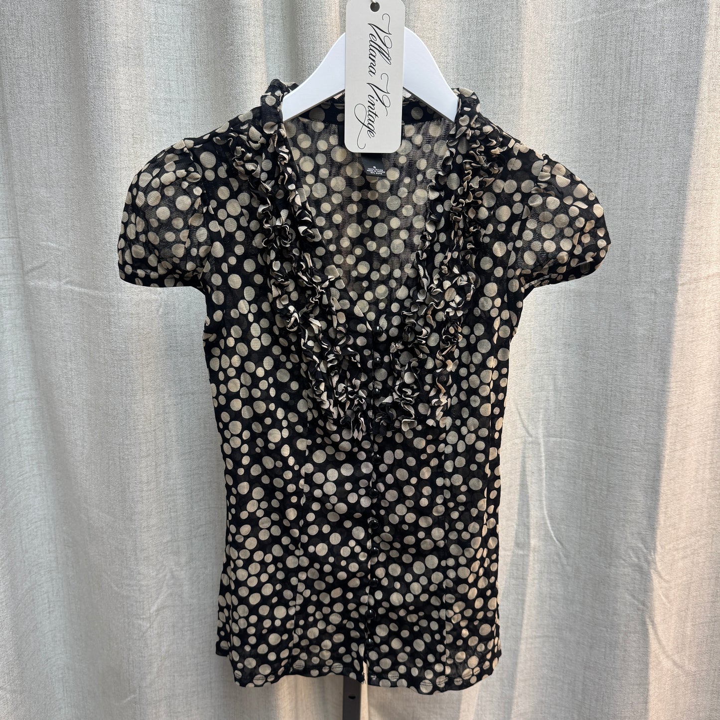 Polka Dot Button Up Blouse