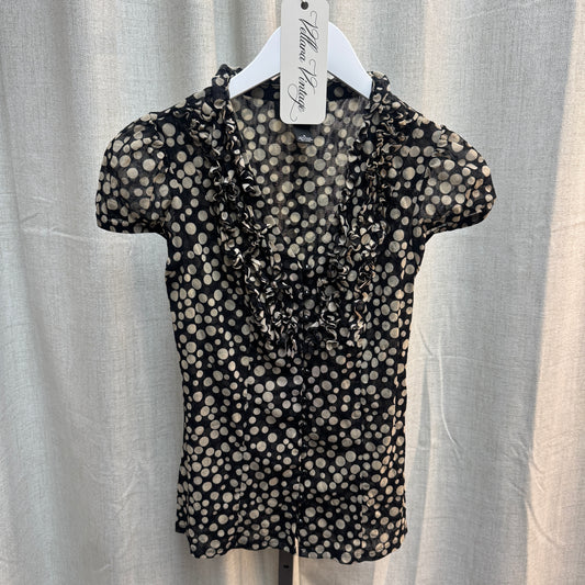 Polka Dot Button Up Blouse