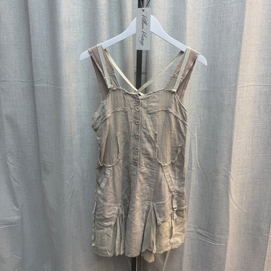 Cream Linen Subversive Midi Dress