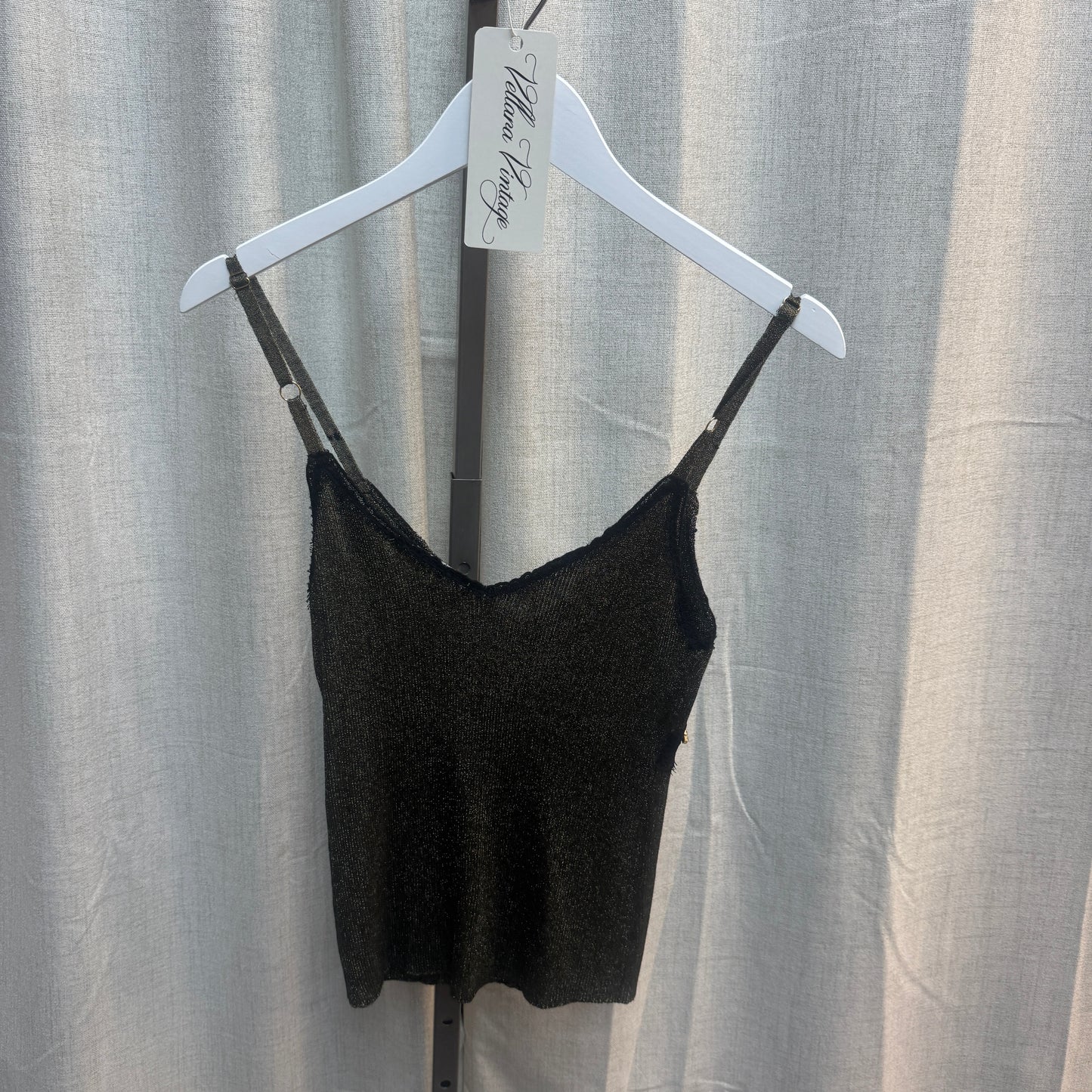 D&G Shimmery Green Bow Tank Top