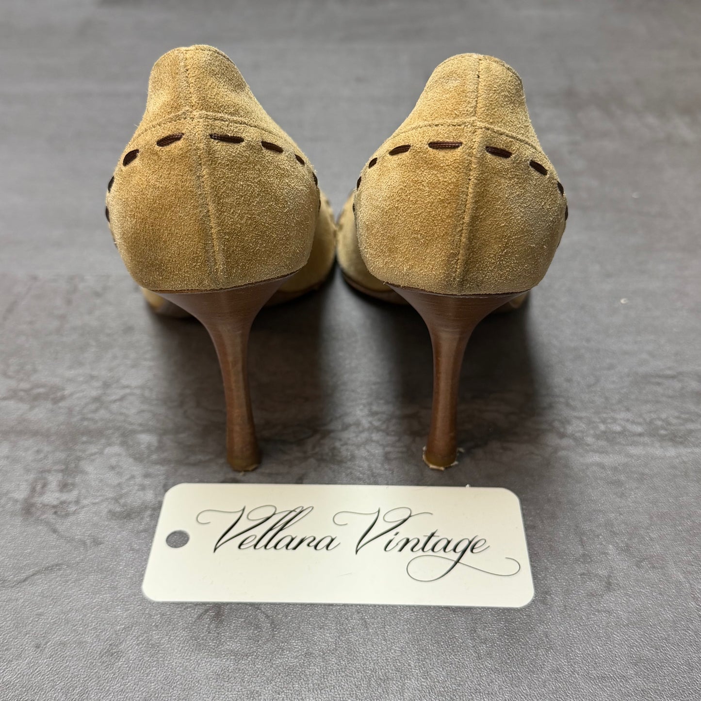 Christian Dior by Galliano Brown Suede Fringe Heels F/W 2005