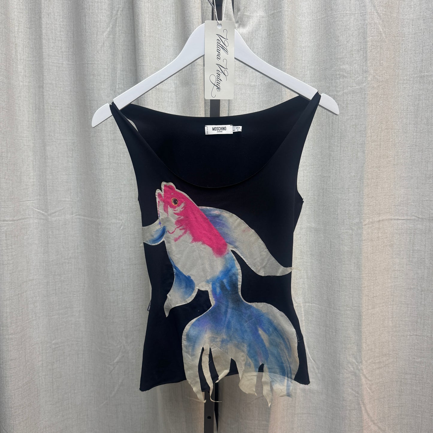 Moschino Jeans Koi Fish Tank Top