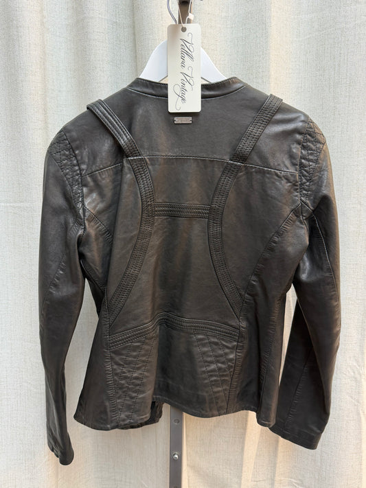 Diesel Black Leather Jacket