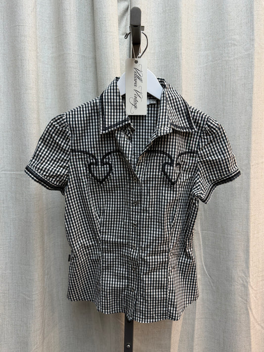 Moschino Jeans Gingham Blouse