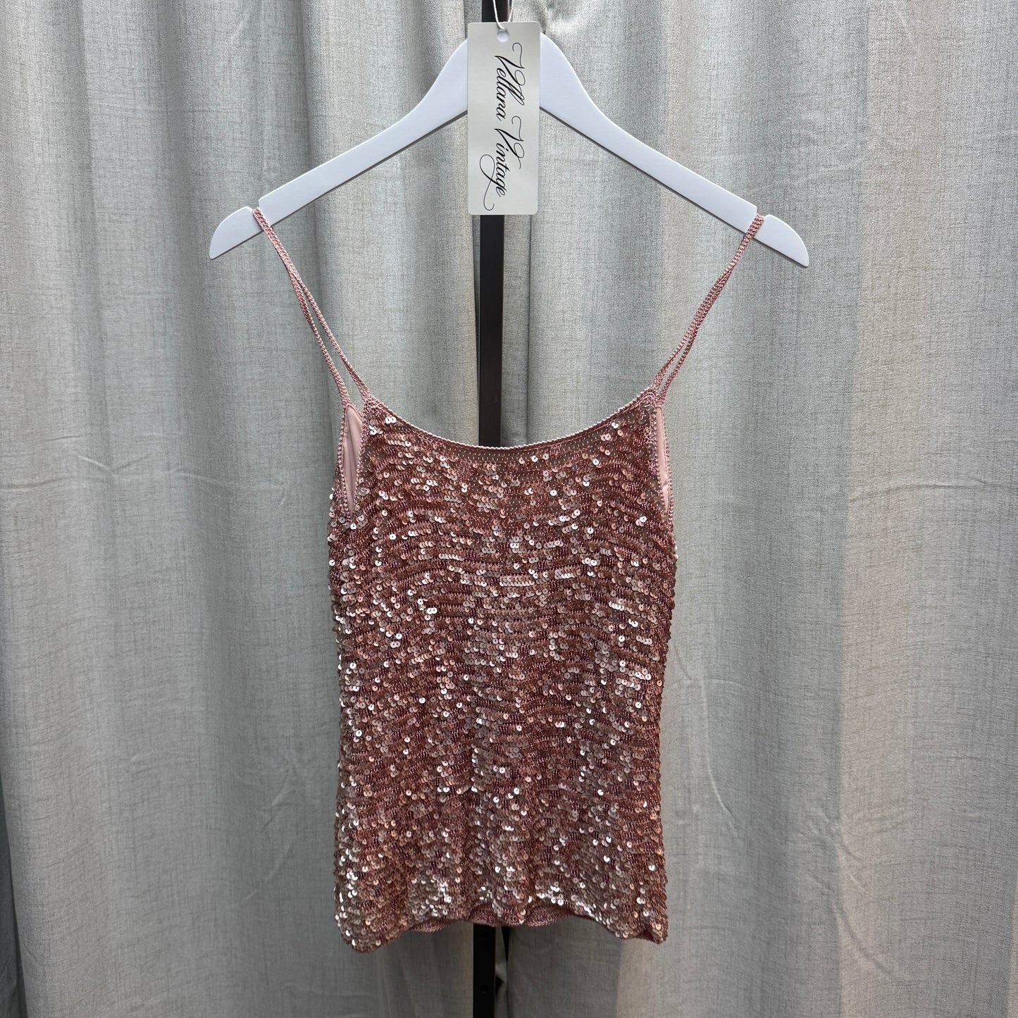 Karen Millen Pink Sequin Tank Top