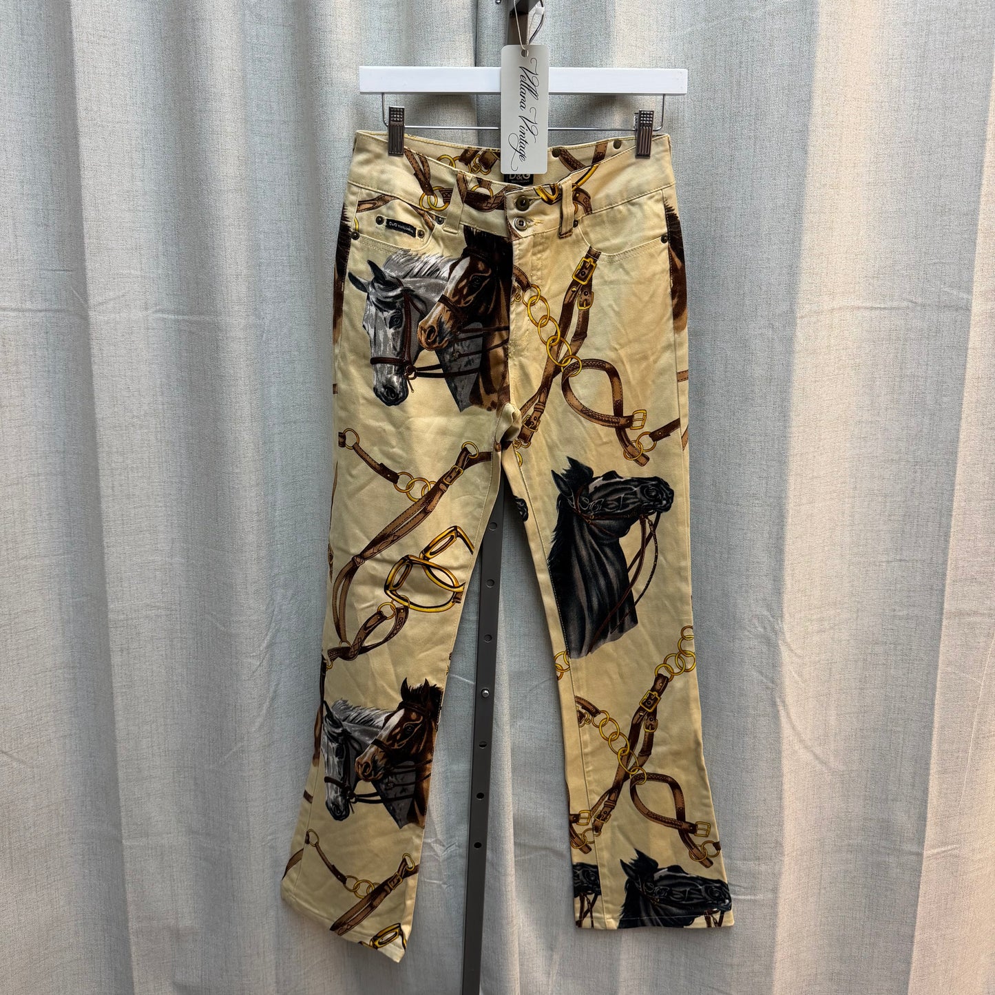 D&G Equestrian Horse Print Jeans