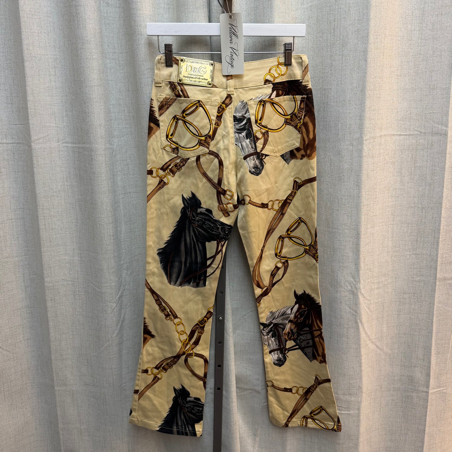 D&G Equestrian Horse Print Jeans