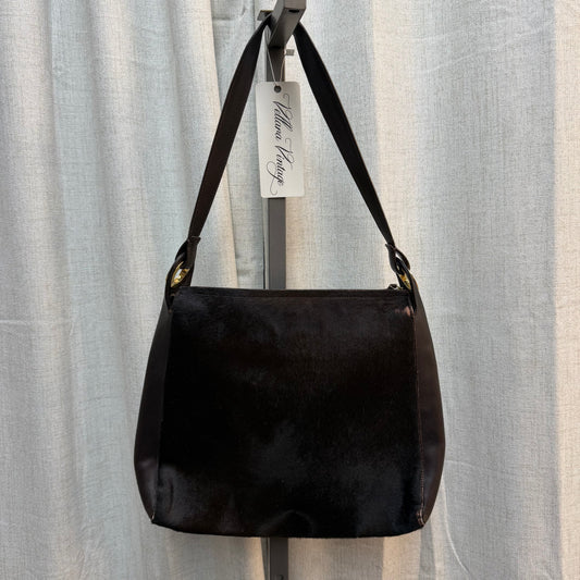 Gianni Versace '90s Era La Medusa Calf Hair Bag