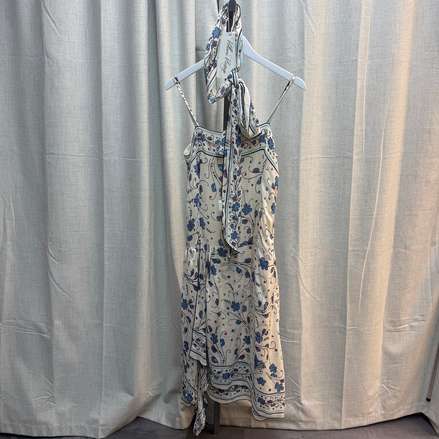 Anna Sui SS2006 Paisley Midi Dress and Scarf Set
