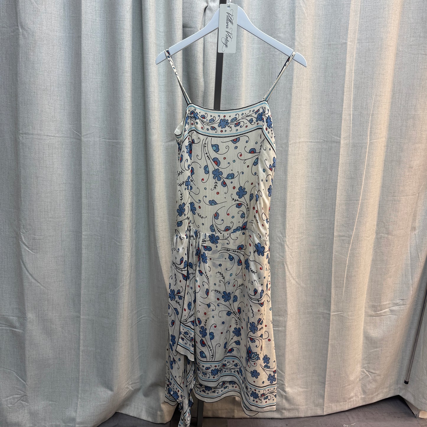 Anna Sui SS2006 Paisley Midi Dress and Scarf Set