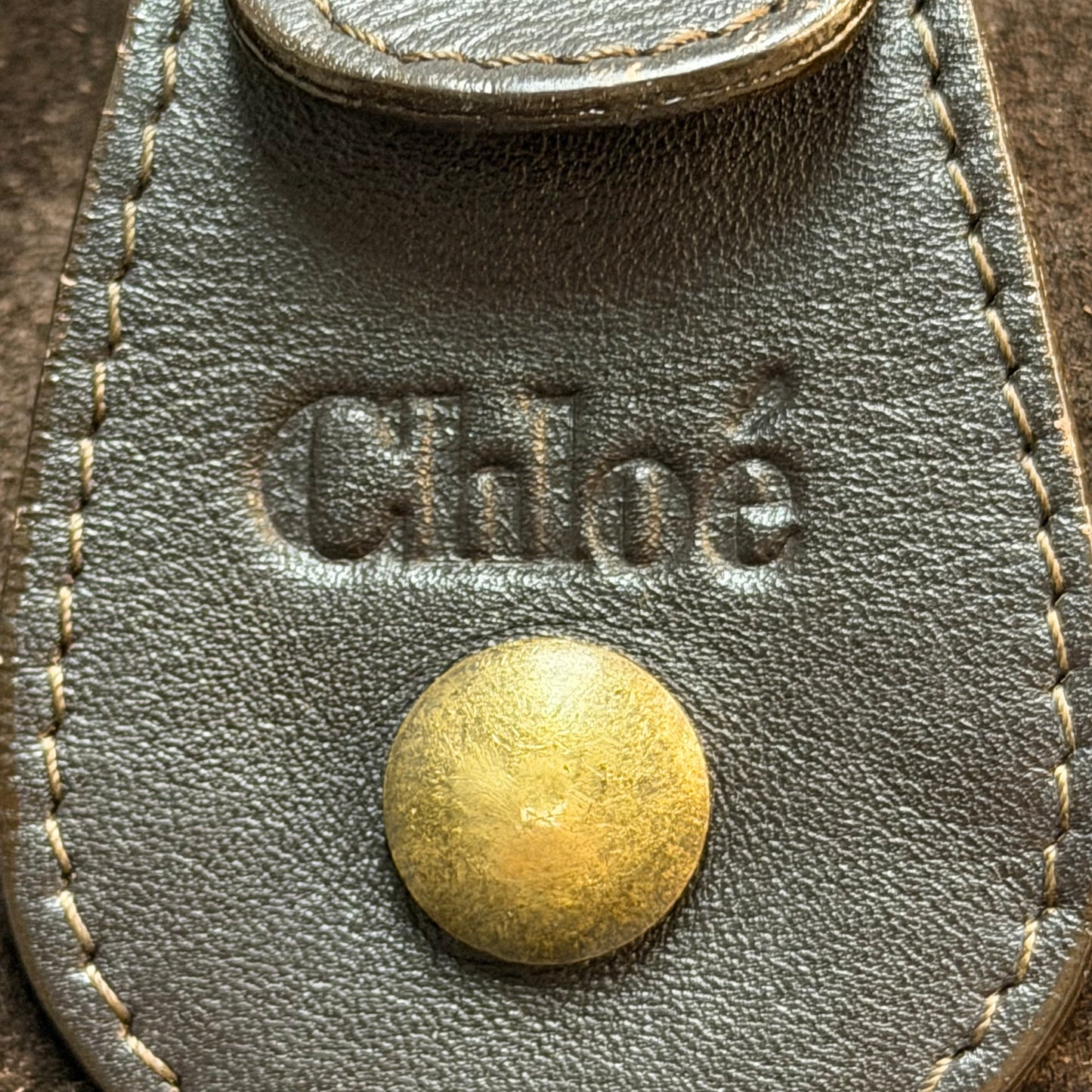 Brown Suede Chloe Silverado Bag