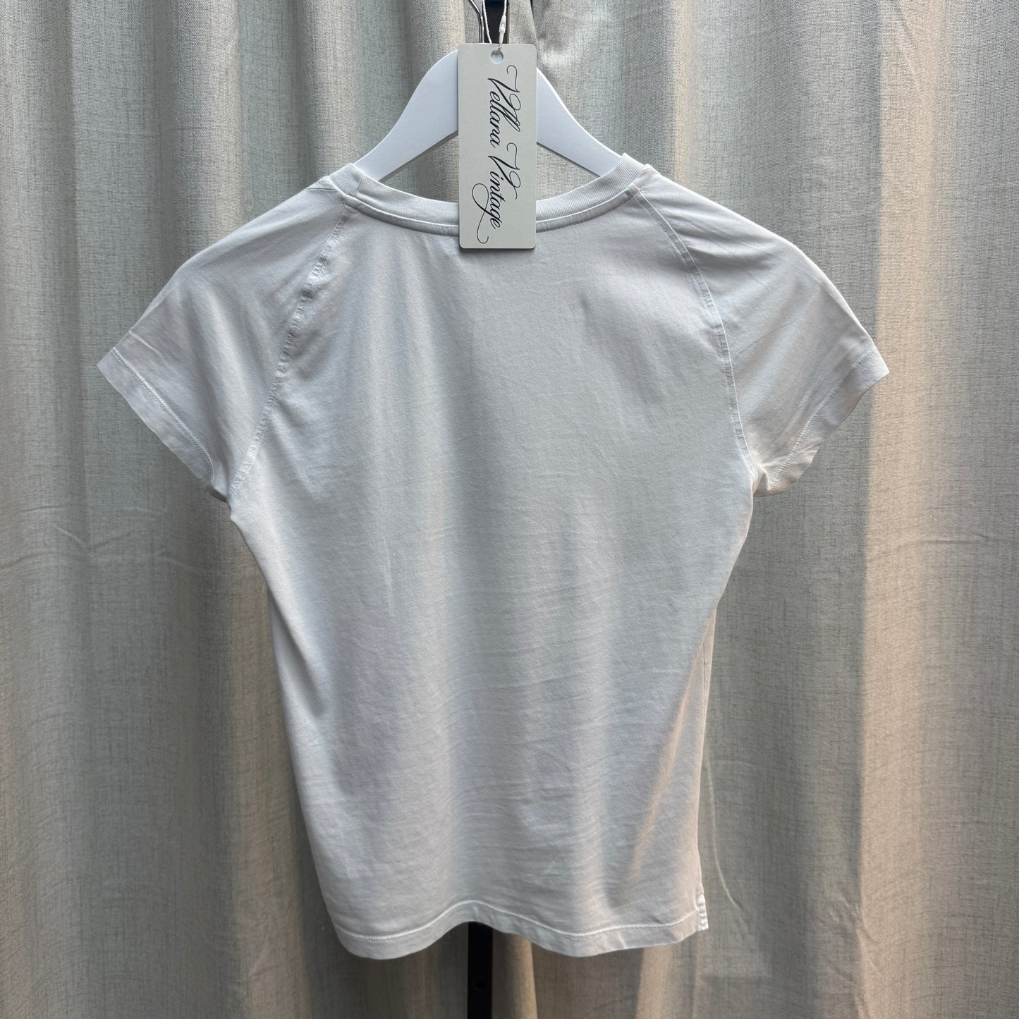 See by Chloé White Cropped Logo Tee