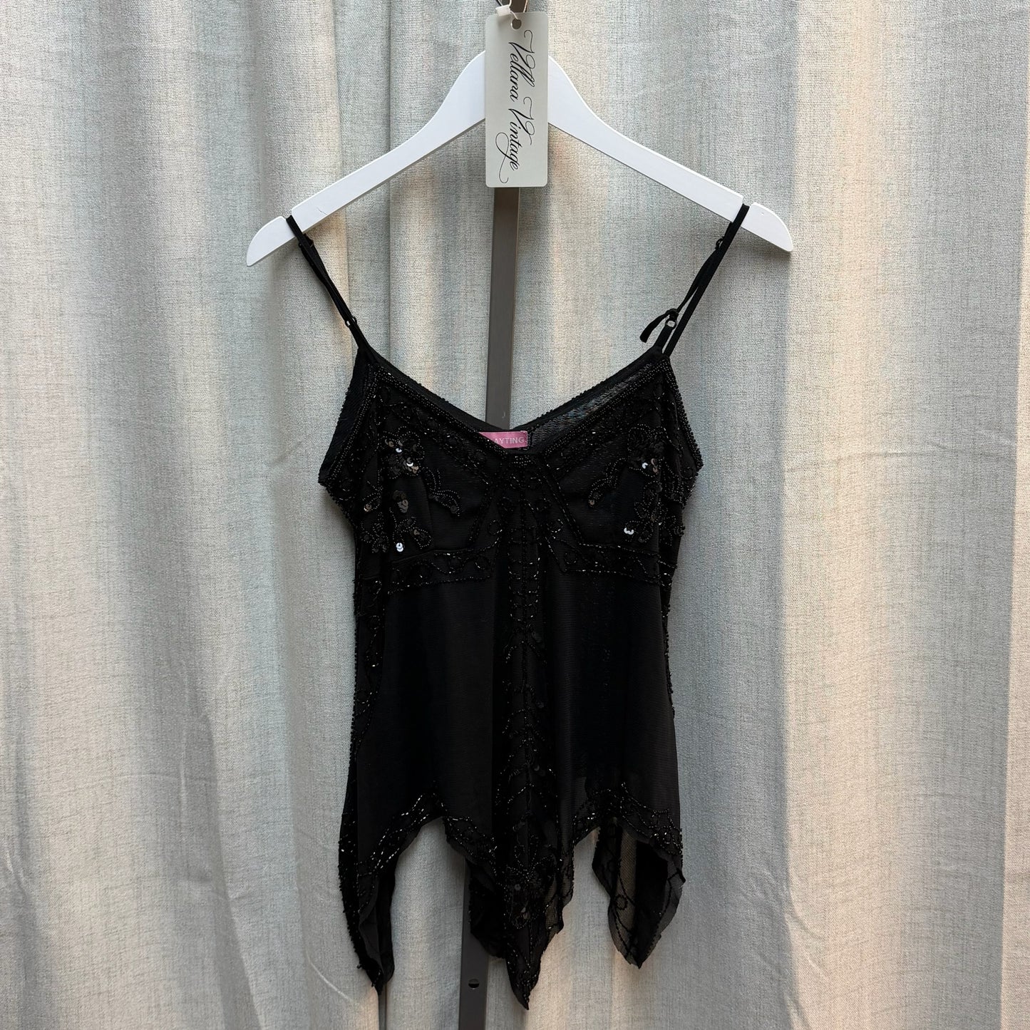 Black Beaded Fairy Top
