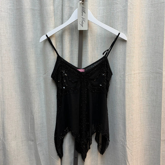 Black Beaded Fairy Top