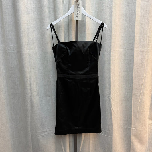 D&G Black Satin Corset Mini Dress