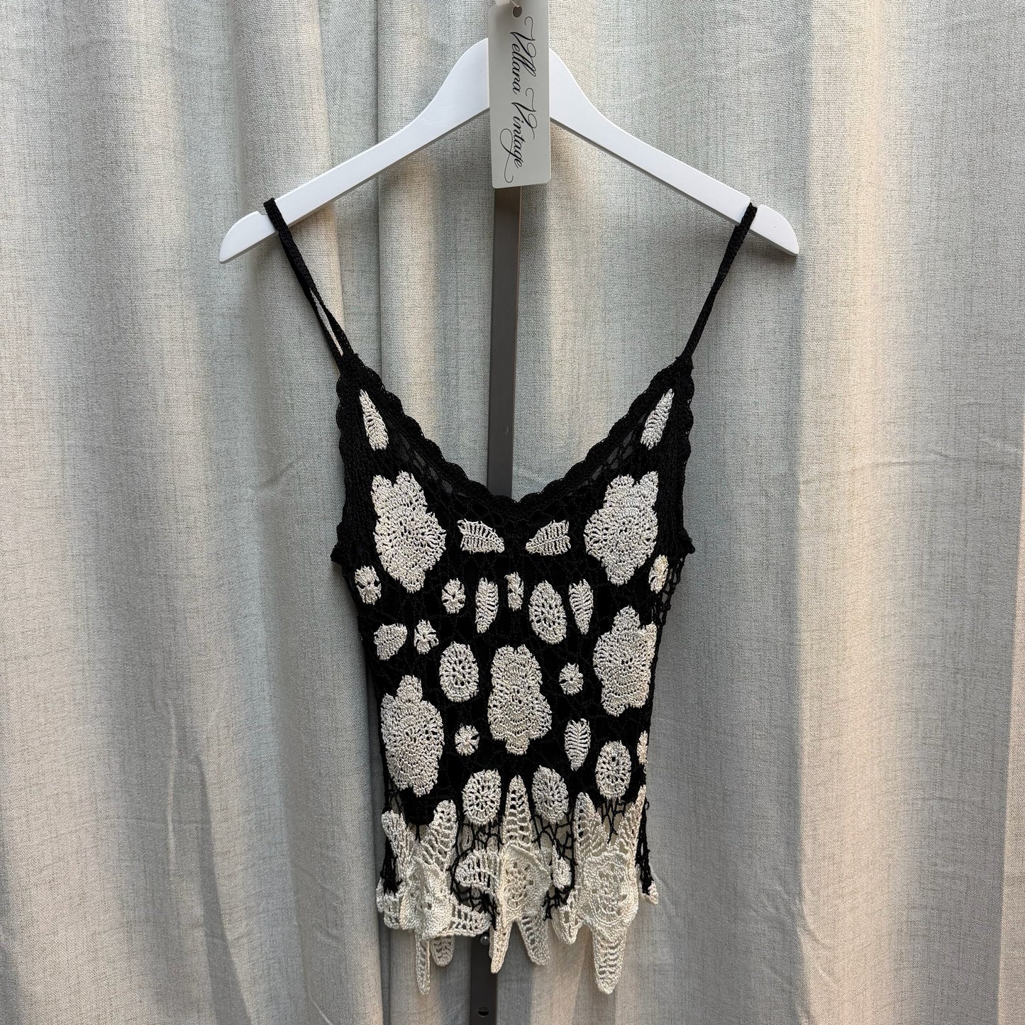 Black & White Crochet Starfish Tank