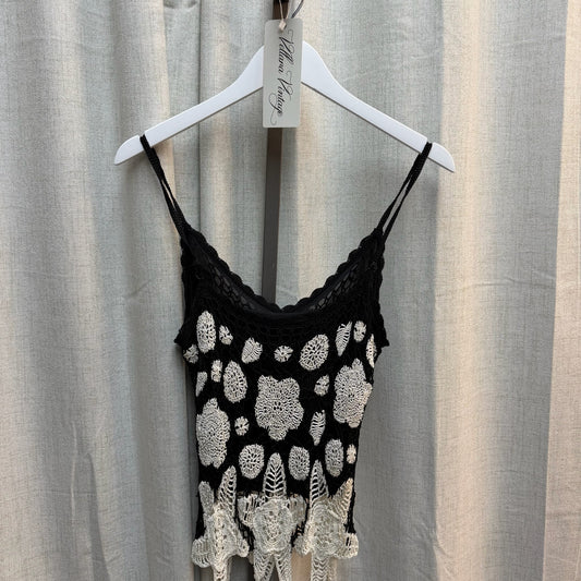 Black & White Crochet Starfish Tank