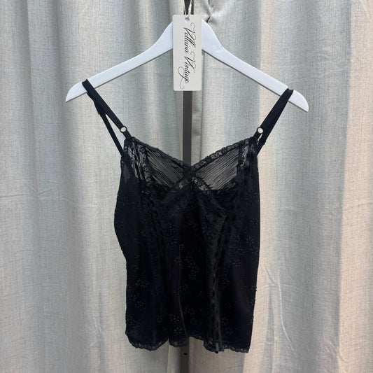 D&G Sheer Black Beaded Tank Top