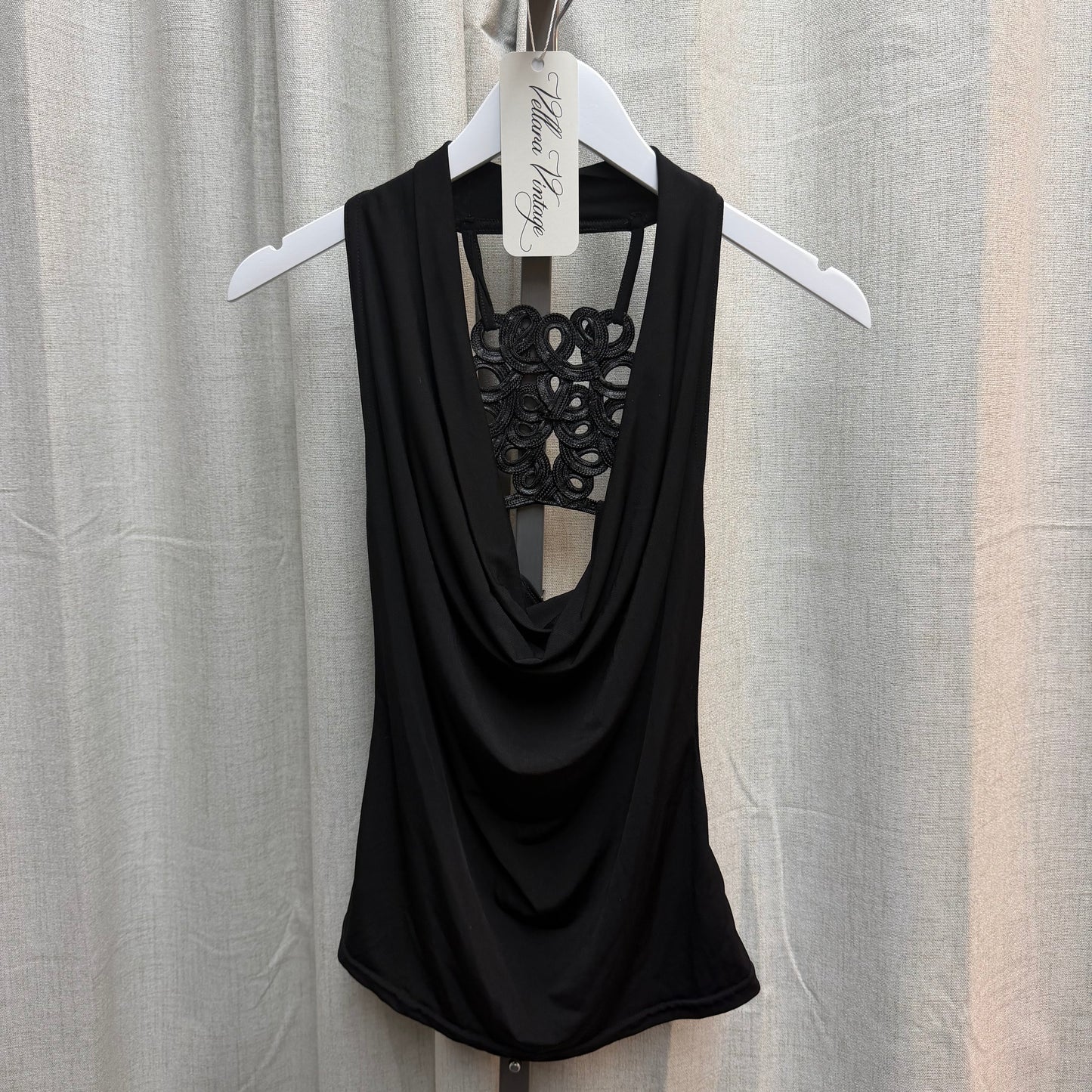 Morgan De Toi Black Halter Top
