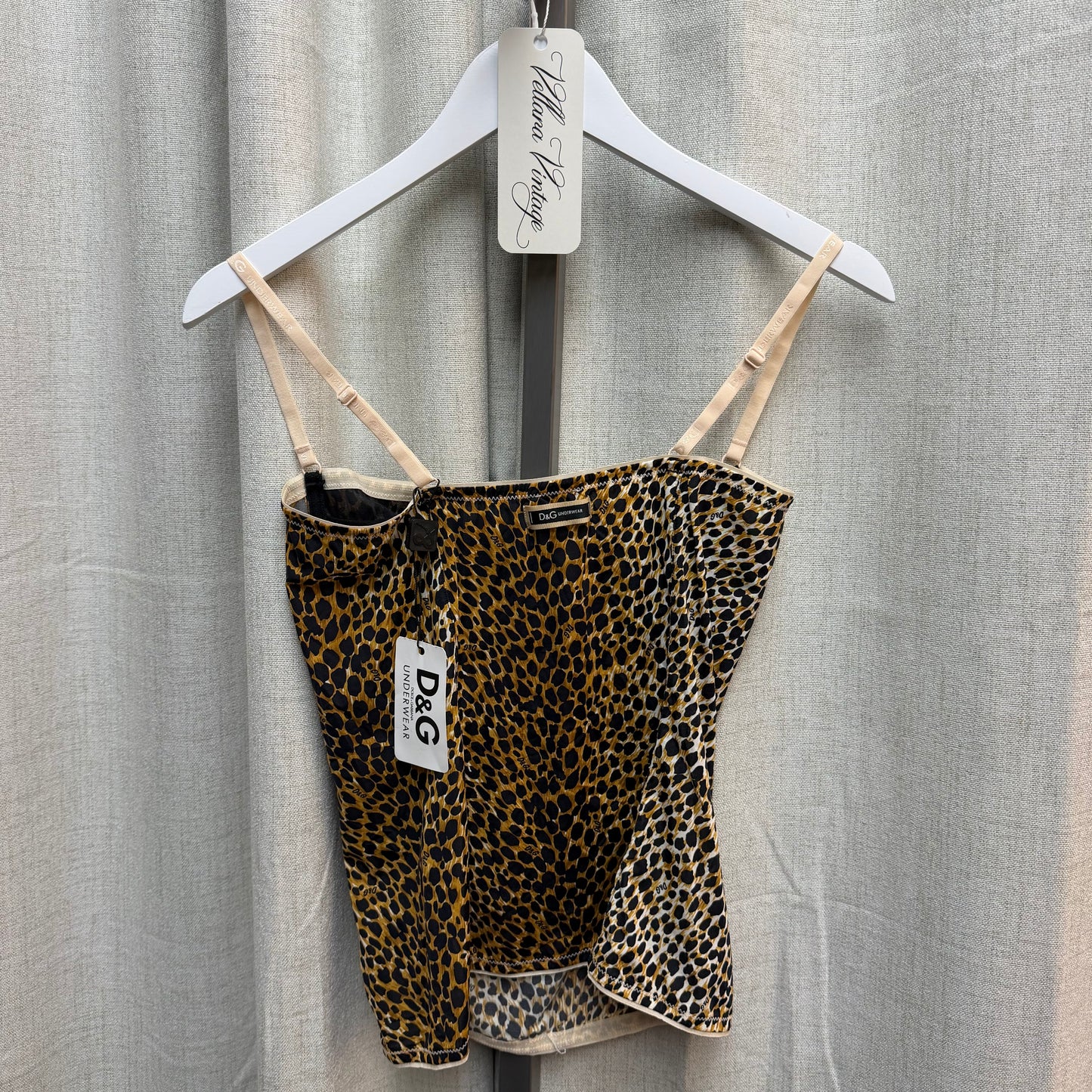 D&G Underwear Cheetah Print Bustier