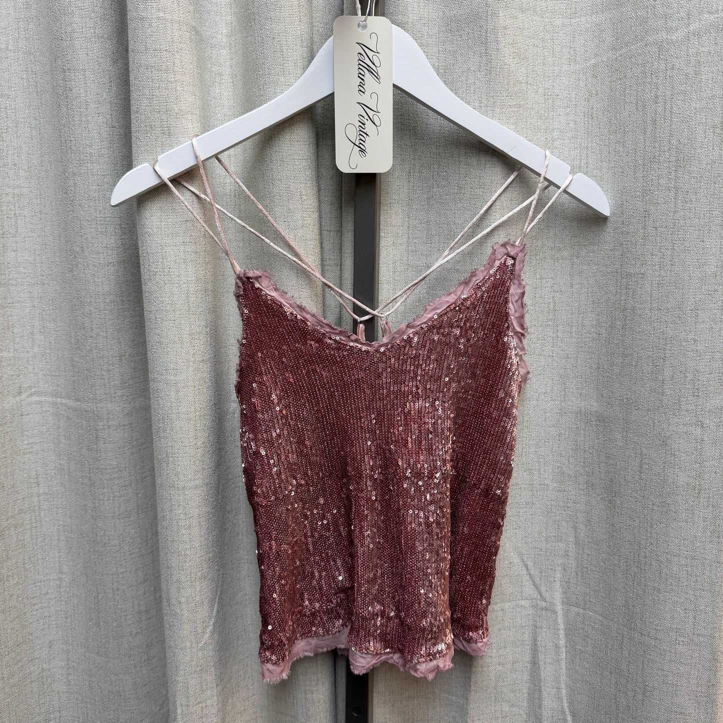 Pink Sequin Cami
