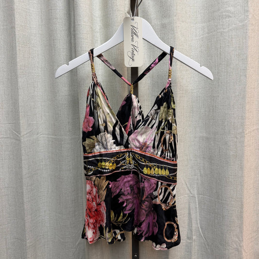 Class by Roberto Cavalli Floral Print 100% Silk Top