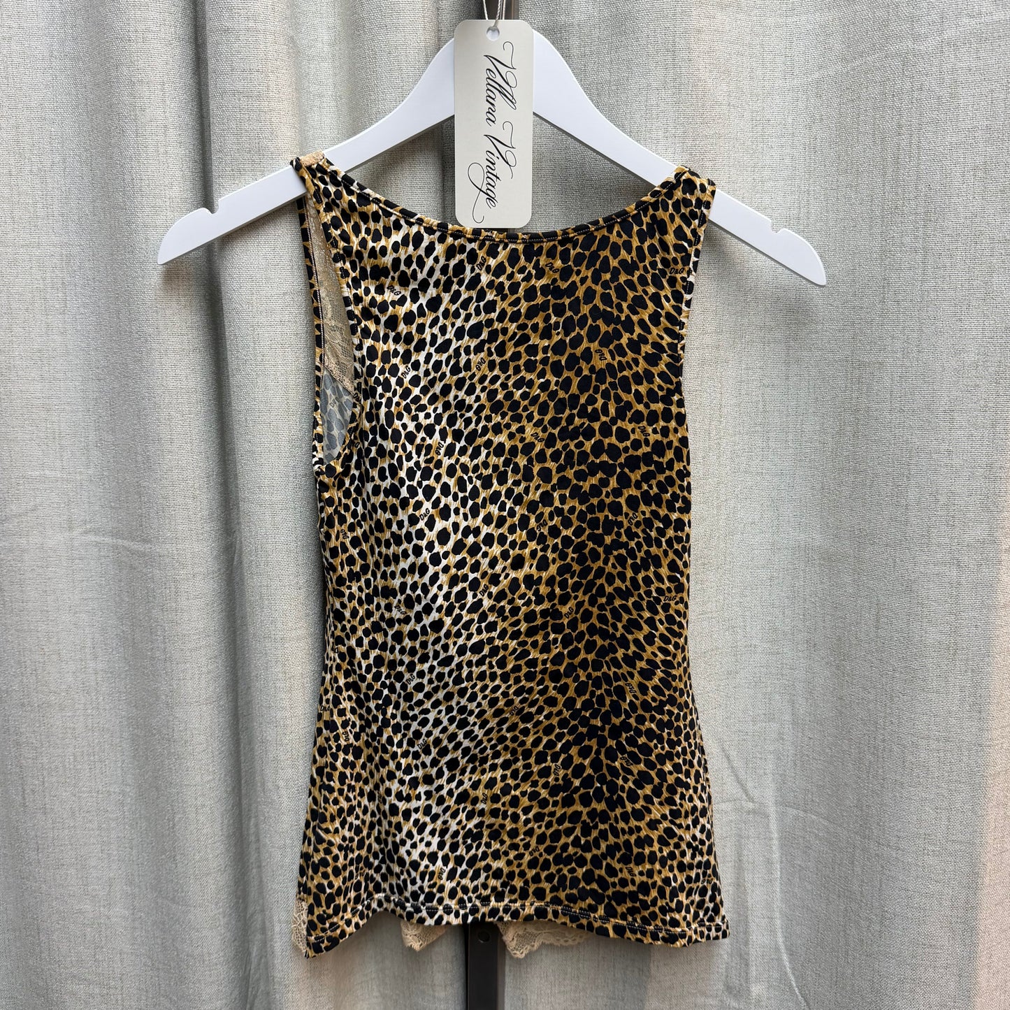 D&G Underwear Cheetah Print & Lace Top