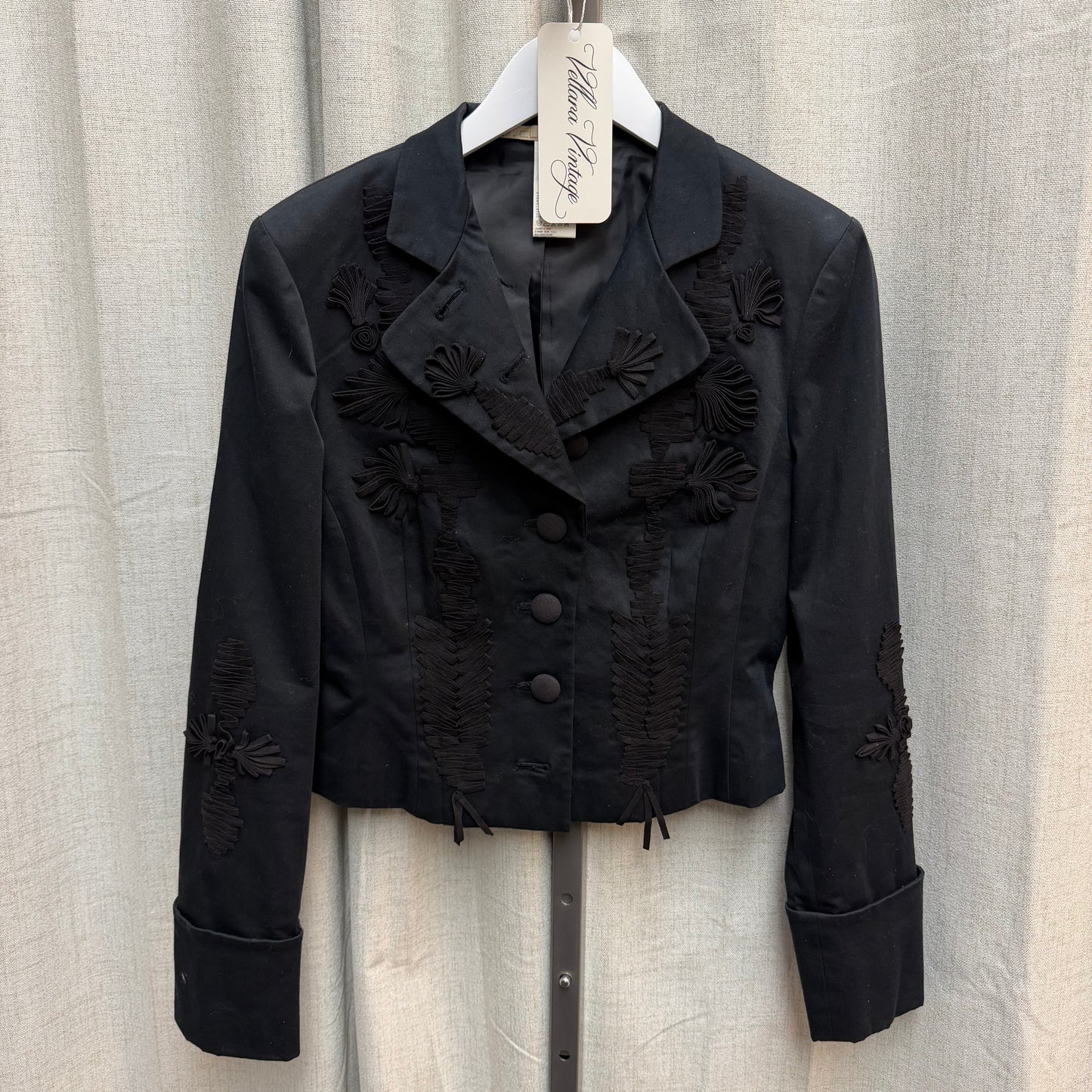 CLASS Roberto Cavalli Black Embellished Jacket