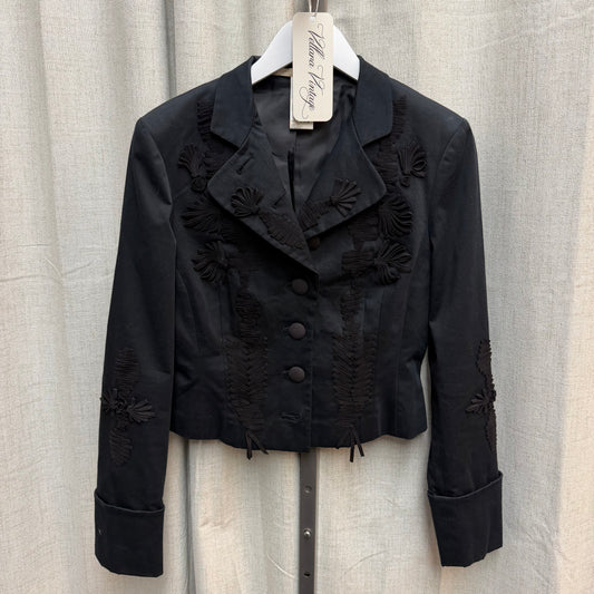 CLASS Roberto Cavalli Black Embellished Jacket