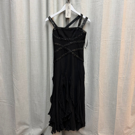 BCBGMaxazria Black Silk Maxi Dress