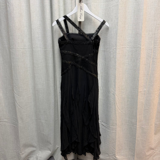 BCBGMaxazria Black Silk Maxi Dress