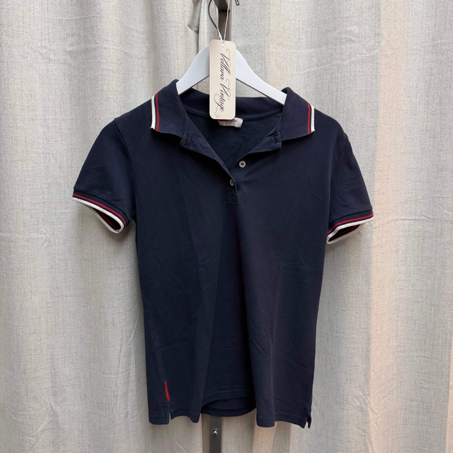 Prada Navy Blue Polo Shirt