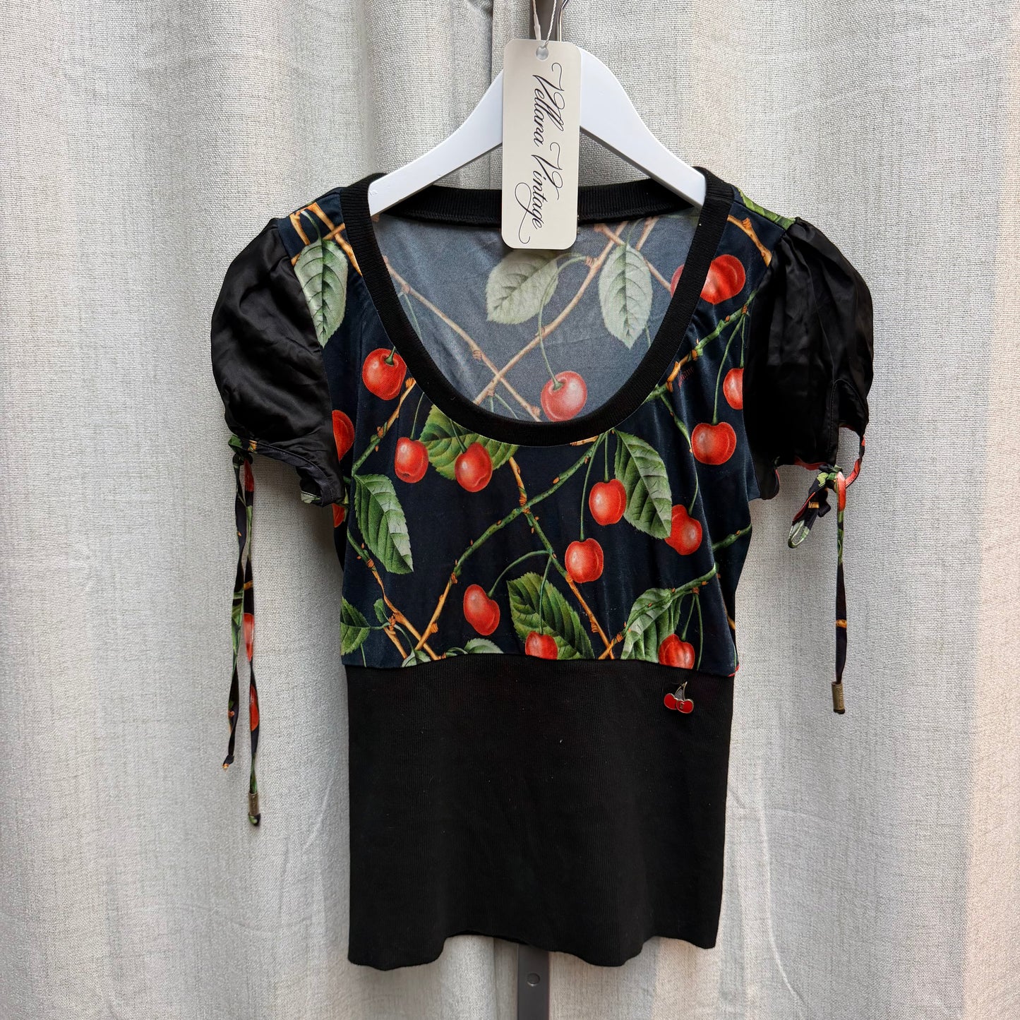 Galliano Cherry Print Top F/W 2003