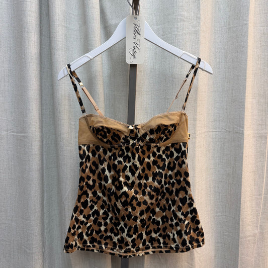 D&G Leopard Print Bustier Top