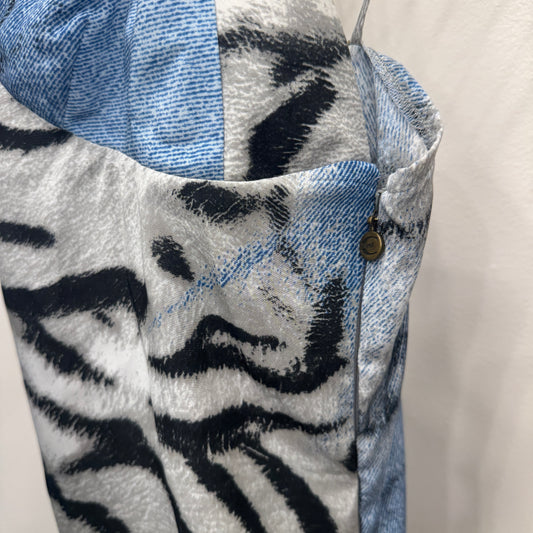 Roberto Cavalli Zebra Print Tank Top