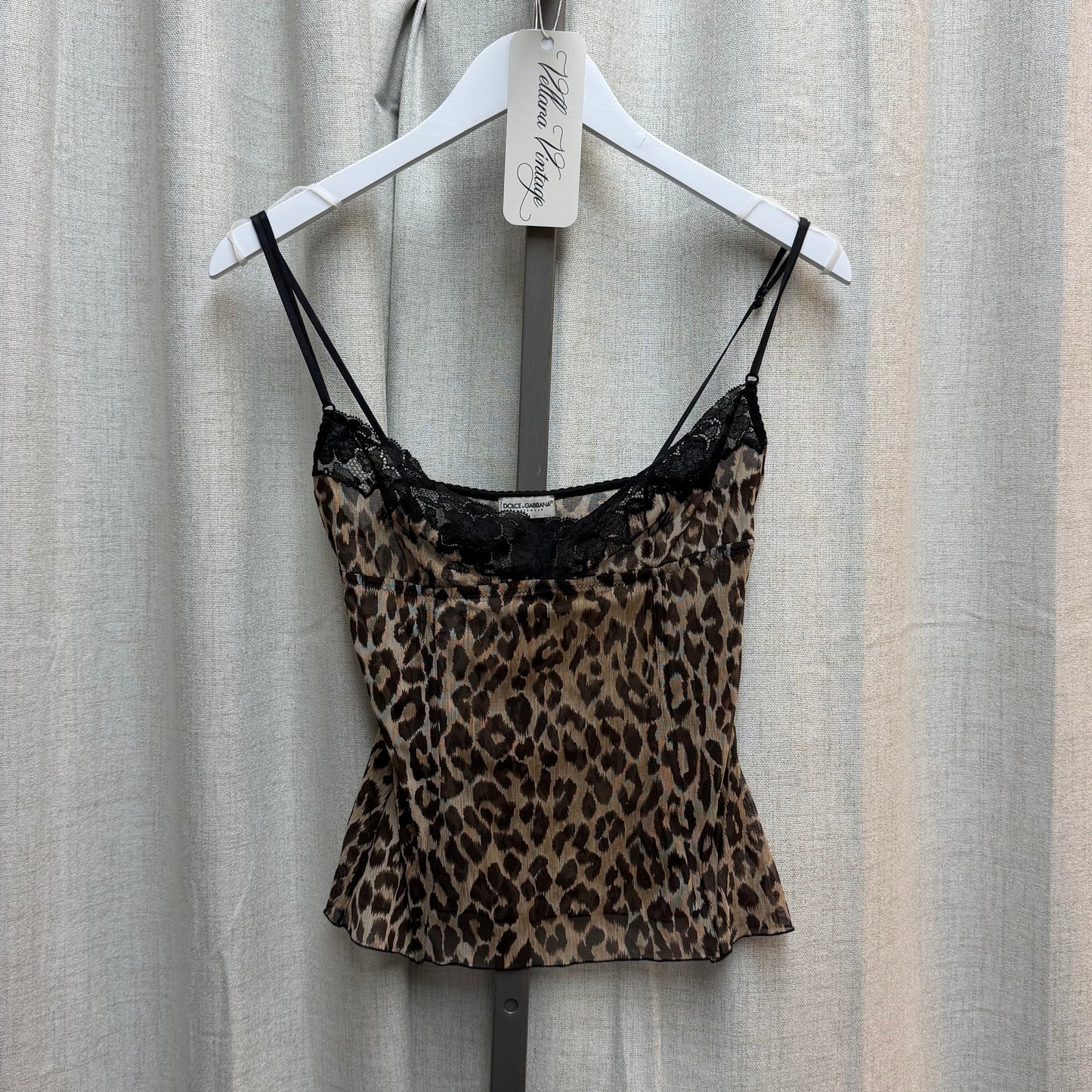 Dolce & Gabbana Underwear Sheer Leopard Print Bustier Top