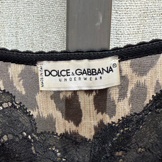 Dolce & Gabbana Underwear Sheer Leopard Print Bustier Top