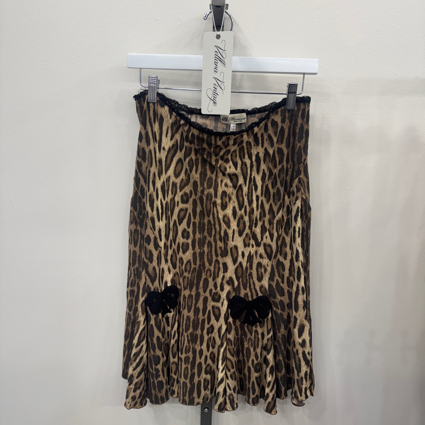 Blumarine Cheetah Midi Skirt