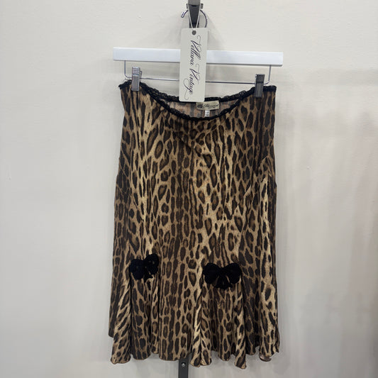 Blumarine Cheetah Midi Skirt