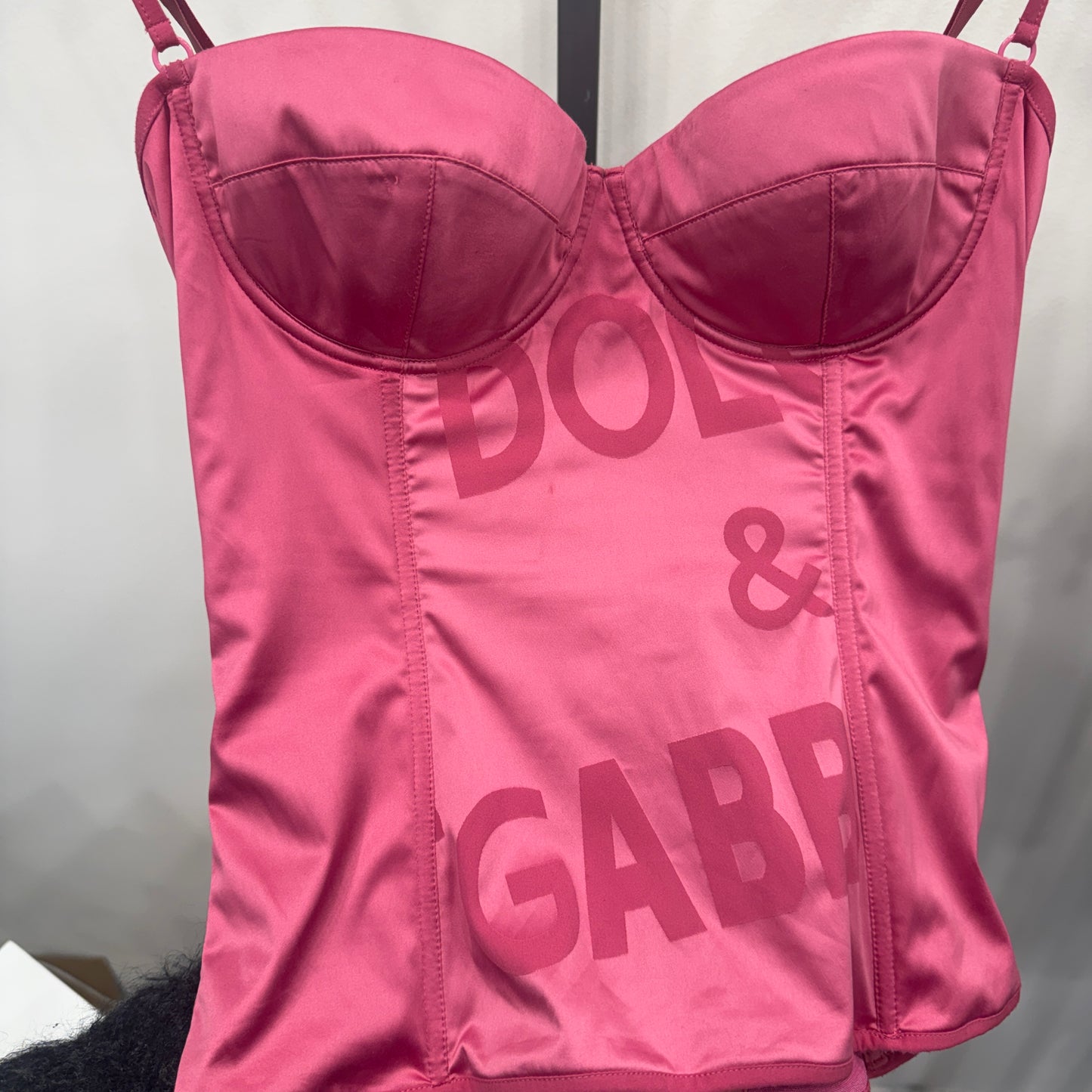 Dolce & Gabbana Pink Bustier Top